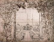 Design for the climax of Coelum Britannicum Inigo Jones